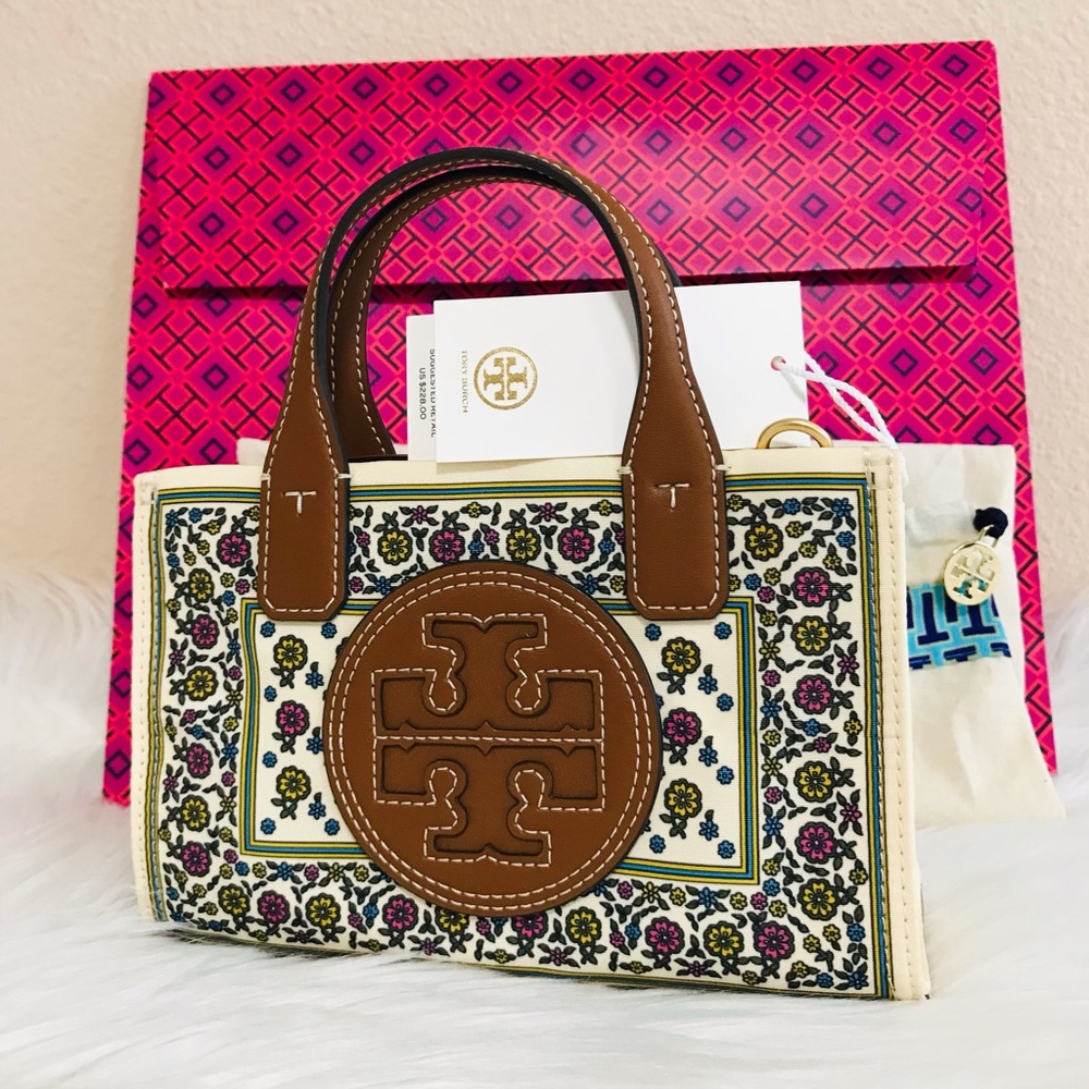 Tory Burch ELLA PRINTED MINI TOTE BAG